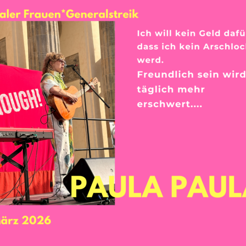 Marlène von PAULA PAULA  – drei Songs, pure Power!